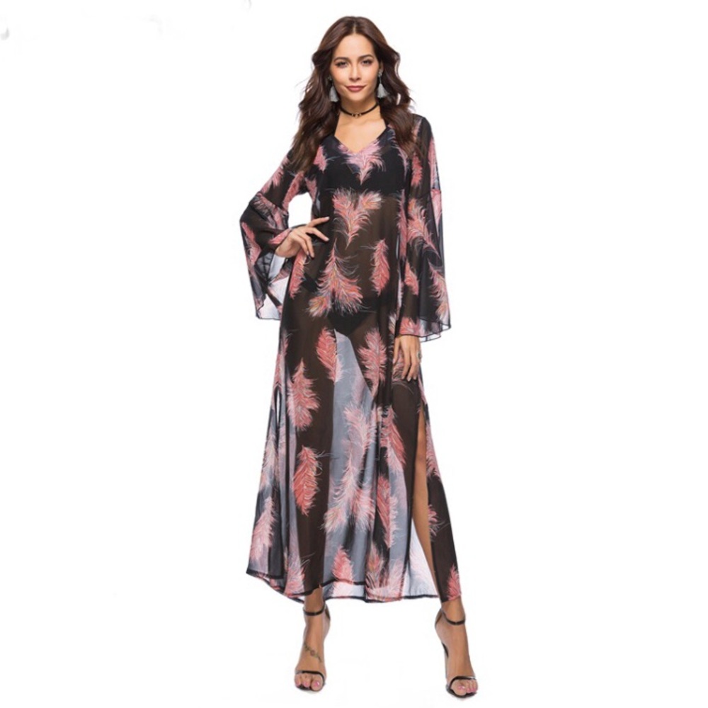 🍂SUMMER COVER UPS SILKY DRESS🍂